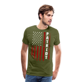 Patriot American Flag Men's Premium T-Shirt - olive green