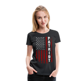 Patriot American Flag Women’s Premium T-Shirt - black