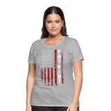 Patriot American Flag Women’s Premium T-Shirt - heather gray