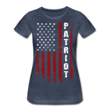 Patriot American Flag Women’s Premium T-Shirt - heather blue