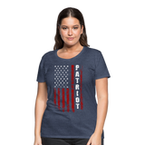 Patriot American Flag Women’s Premium T-Shirt - heather blue