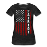Patriot American Flag Women’s Premium T-Shirt - charcoal gray