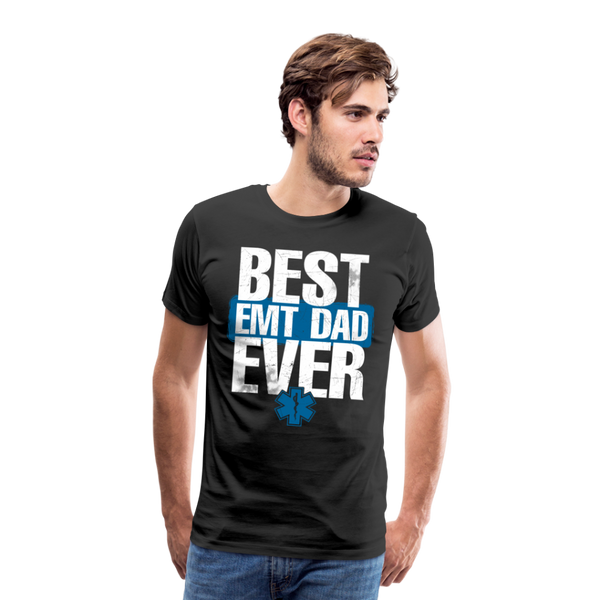 Best EMT Dad Ever Men's Premium T-Shirt (CK1850) - black