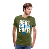 Best EMT Dad Ever Men's Premium T-Shirt (CK1850) - olive green