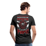 Firefighter Papa Men's Premium T-Shirt (CK3907) - black