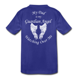 Dad Guardian Angel Kids' Premium T-Shirt (CK3549) - royal blue