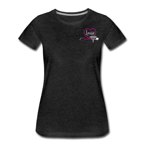 Laurie Emergency Nurse Women’s Premium T-Shirt - charcoal gray