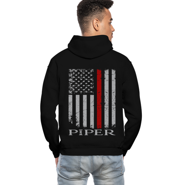 Piper Gildan Heavy Blend Adult Hoodie - black