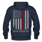 Hansen Firefighter Gildan Heavy Blend Adult Hoodie - navy
