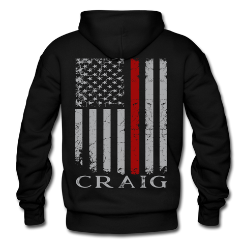 Craig Firefighter Gildan Heavy Blend Adult Hoodie - black