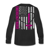 Stephanie RN Emergency Nurse Men's Premium Long Sleeve T-Shirt - black
