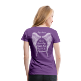 My Aunt Gone From Sight Women’s Premium T-Shirt (CK1603) - purple