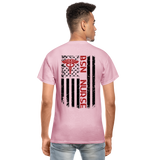 BSN Nurse Flag Gildan Ultra Cotton Adult T-Shirt - light pink