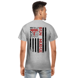 BSN Nurse Flag Gildan Ultra Cotton Adult T-Shirt - heather gray