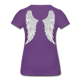 Angle Wings Women’s Premium T-Shirt - purple