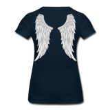Angle Wings Women’s Premium T-Shirt - deep navy