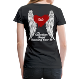 Dad My Guardian Angel Women’s Premium T-Shirt (CK4120) - black