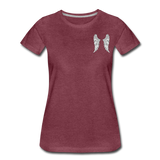Dad My Guardian Angel Women’s Premium T-Shirt (CK4120) - heather burgundy