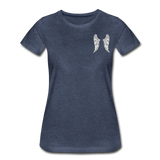 Dad My Guardian Angel Women’s Premium T-Shirt (CK4120) - heather blue