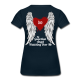 Dad My Guardian Angel Women’s Premium T-Shirt (CK4120) - deep navy