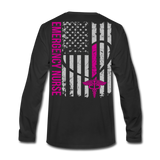 Emily Emergency Nurse Flag Men's Premium Long Sleeve T-Shirt - black