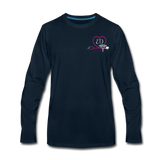 ED Emergency Nurse Flag Men's Premium Long Sleeve T-Shirt - deep navy