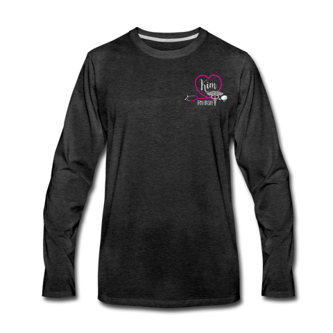 KIM RN BSN Men's Premium Long Sleeve T-Shirt - charcoal gray