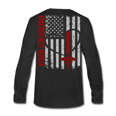 Tish ER Nurse Men's Premium Long Sleeve T-Shirt - black