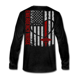 Tish ER Nurse Men's Premium Long Sleeve T-Shirt - charcoal gray