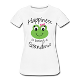 Happiness is being a Grandma Women’s Premium T-Shirt - white