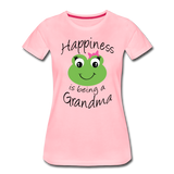 Happiness is being a Grandma Women’s Premium T-Shirt - pink