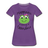 Happiness is being a Grandma Women’s Premium T-Shirt - purple