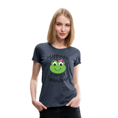 Happiness is being a Grandma Women’s Premium T-Shirt - heather blue