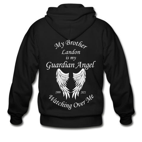 Brother Landon Gildan Heavy Blend Adult Zip Hoodie - black