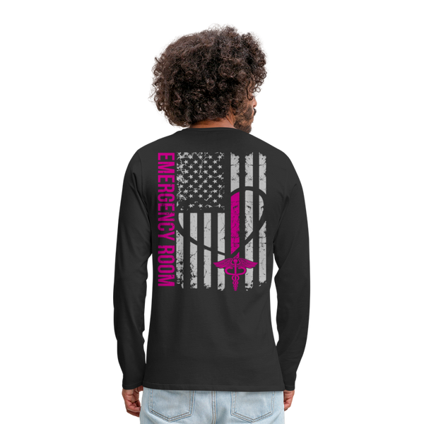 Brianna, RN Emergency Nurse Men's Premium Long Sleeve T-Shirt - black