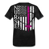 Nurse Flag Men's Premium T-Shirt (CK3903) - charcoal gray