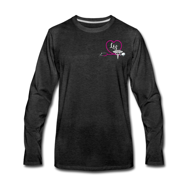 Liz Men's Premium Long Sleeve T-Shirt - charcoal gray
