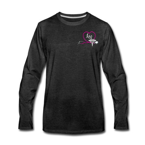 Liz Men's Premium Long Sleeve T-Shirt - charcoal gray