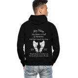 Custom Nana Angel Sunrise: 1/22/37 -- Sunset: 1/17/20 Gildan Heavy Blend Adult Hoodie - black