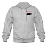 Cortney RN Gildan Heavy Blend Adult Zip Hoodie - heather gray