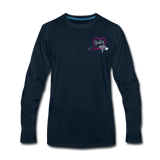 Hailey ER Nurse Flag Men's Premium Long Sleeve T-Shirt - deep navy