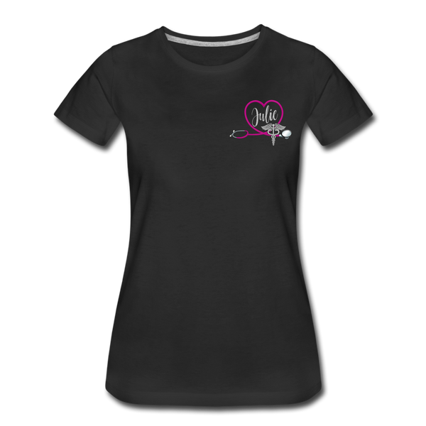 Julie Nurse Flag Women’s Premium T-Shirt JB - black