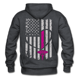 Nurse Flag Gildan Heavy Blend Adult Hoodie (CK1311) - charcoal gray