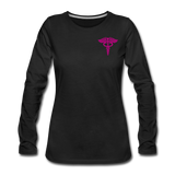 Nurse Flag Women's Premium Long Sleeve T-Shirt (CK1670) Updated+ - black