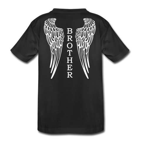 Brother Angel Wings Kids' Premium T-Shirt - black