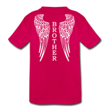 Brother Angel Wings Kids' Premium T-Shirt - dark pink