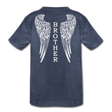 Brother Angel Wings Kids' Premium T-Shirt - heather blue