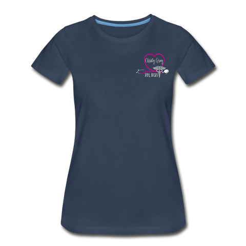 Christy Gray, RN, BSN Women’s Premium Organic T-Shirt - navy