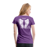Sister Guardian Angel Women’s Premium T-Shirt (CK1484) - purple