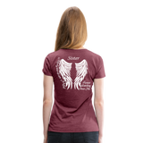 Sister Guardian Angel Women’s Premium T-Shirt (CK1484) - heather burgundy